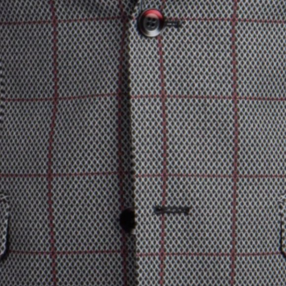 Grey Mens Jacket Birdseye Windowpane by Tazzio - Picture 2 of 7